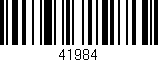 Código de barras (EAN, GTIN, SKU, ISBN): '41984'