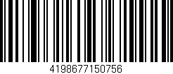 Código de barras (EAN, GTIN, SKU, ISBN): '4198677150756'