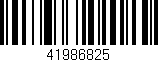 Código de barras (EAN, GTIN, SKU, ISBN): '41986825'