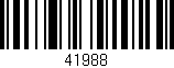 Código de barras (EAN, GTIN, SKU, ISBN): '41988'