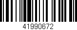 Código de barras (EAN, GTIN, SKU, ISBN): '41990672'