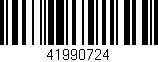 Código de barras (EAN, GTIN, SKU, ISBN): '41990724'