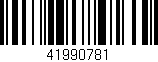 Código de barras (EAN, GTIN, SKU, ISBN): '41990781'