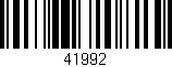 Código de barras (EAN, GTIN, SKU, ISBN): '41992'