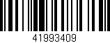 Código de barras (EAN, GTIN, SKU, ISBN): '41993409'