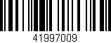 Código de barras (EAN, GTIN, SKU, ISBN): '41997009'