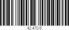 Código de barras (EAN, GTIN, SKU, ISBN): '42.472-5'