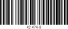Código de barras (EAN, GTIN, SKU, ISBN): '42.474-9'