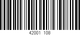 Código de barras (EAN, GTIN, SKU, ISBN): '42001/108'