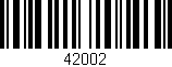 Código de barras (EAN, GTIN, SKU, ISBN): '42002'