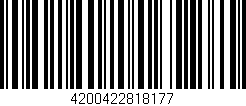 Código de barras (EAN, GTIN, SKU, ISBN): '4200422818177'