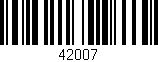 Código de barras (EAN, GTIN, SKU, ISBN): '42007'
