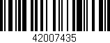 Código de barras (EAN, GTIN, SKU, ISBN): '42007435'