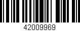 Código de barras (EAN, GTIN, SKU, ISBN): '42009969'