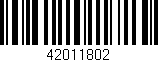 Código de barras (EAN, GTIN, SKU, ISBN): '42011802'
