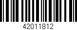 Código de barras (EAN, GTIN, SKU, ISBN): '42011812'