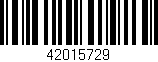 Código de barras (EAN, GTIN, SKU, ISBN): '42015729'