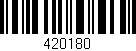 Código de barras (EAN, GTIN, SKU, ISBN): '420180'