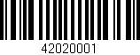 Código de barras (EAN, GTIN, SKU, ISBN): '42020001'