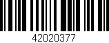 Código de barras (EAN, GTIN, SKU, ISBN): '42020377'