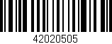 Código de barras (EAN, GTIN, SKU, ISBN): '42020505'