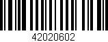 Código de barras (EAN, GTIN, SKU, ISBN): '42020602'