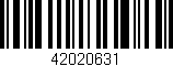 Código de barras (EAN, GTIN, SKU, ISBN): '42020631'