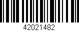 Código de barras (EAN, GTIN, SKU, ISBN): '42021482'