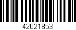 Código de barras (EAN, GTIN, SKU, ISBN): '42021853'