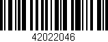 Código de barras (EAN, GTIN, SKU, ISBN): '42022046'
