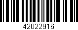 Código de barras (EAN, GTIN, SKU, ISBN): '42022916'