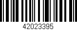 Código de barras (EAN, GTIN, SKU, ISBN): '42023395'