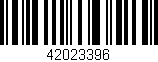 Código de barras (EAN, GTIN, SKU, ISBN): '42023396'