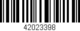 Código de barras (EAN, GTIN, SKU, ISBN): '42023398'