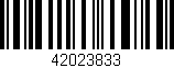 Código de barras (EAN, GTIN, SKU, ISBN): '42023833'