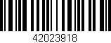Código de barras (EAN, GTIN, SKU, ISBN): '42023918'