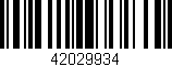 Código de barras (EAN, GTIN, SKU, ISBN): '42029934'