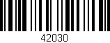 Código de barras (EAN, GTIN, SKU, ISBN): '42030'