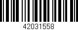 Código de barras (EAN, GTIN, SKU, ISBN): '42031558'