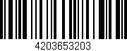 Código de barras (EAN, GTIN, SKU, ISBN): '4203653203'