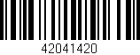 Código de barras (EAN, GTIN, SKU, ISBN): '42041420'