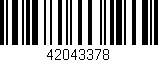 Código de barras (EAN, GTIN, SKU, ISBN): '42043378'