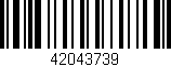 Código de barras (EAN, GTIN, SKU, ISBN): '42043739'
