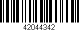 Código de barras (EAN, GTIN, SKU, ISBN): '42044342'
