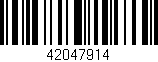 Código de barras (EAN, GTIN, SKU, ISBN): '42047914'