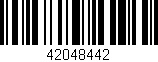 Código de barras (EAN, GTIN, SKU, ISBN): '42048442'