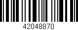 Código de barras (EAN, GTIN, SKU, ISBN): '42048870'