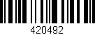 Código de barras (EAN, GTIN, SKU, ISBN): '420492'