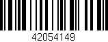 Código de barras (EAN, GTIN, SKU, ISBN): '42054149'