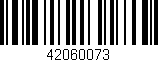 Código de barras (EAN, GTIN, SKU, ISBN): '42060073'